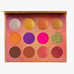 12 piece pressed pigment eyeshadow palette